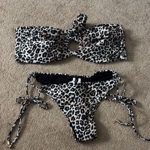 Leopard Print Bikini Set